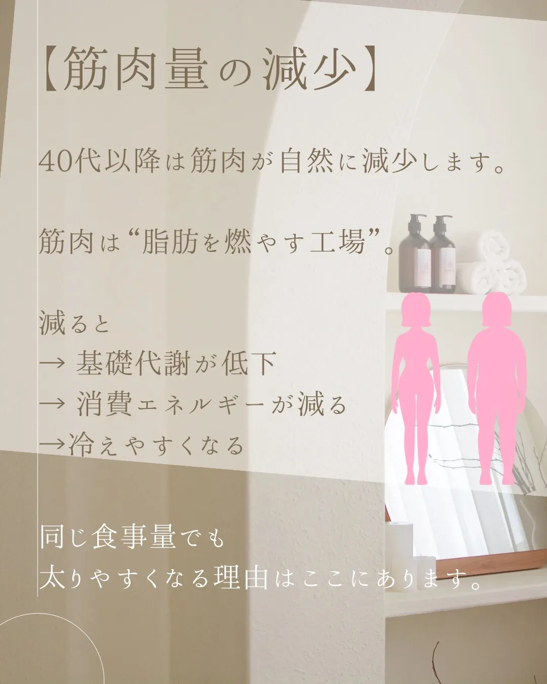 「食事は変わっていないのに太る」